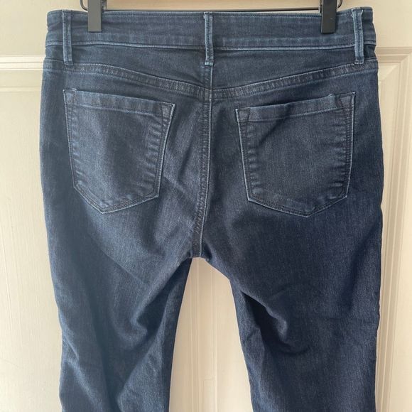 Ann Taylor LOFT Modern Crop Jeans Dark Blue Wash Denim Pants Women Waist Size 31 - Picture 7 of 12